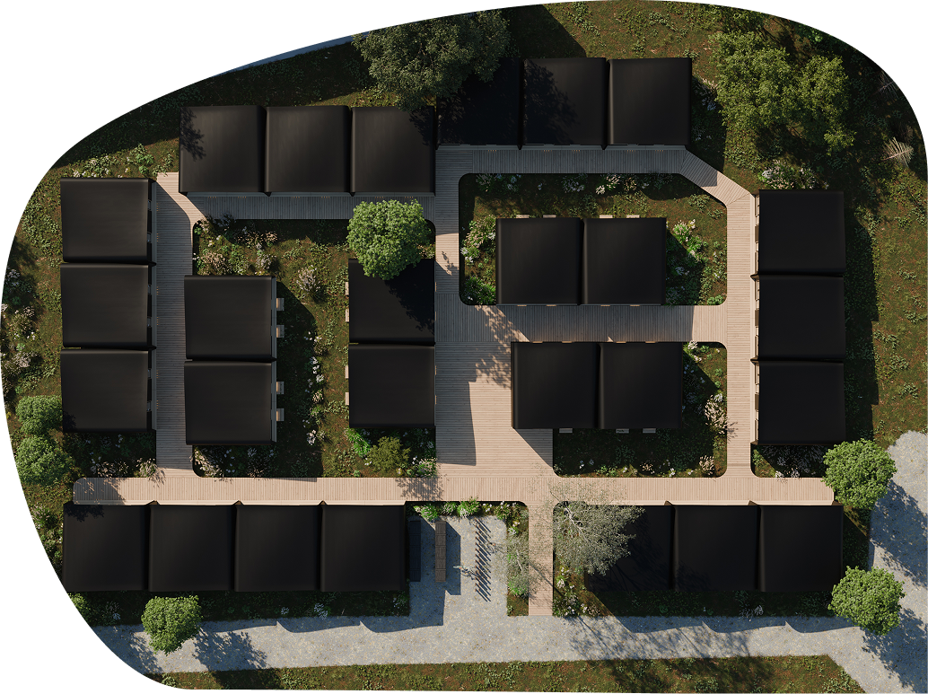 Top view of student homes